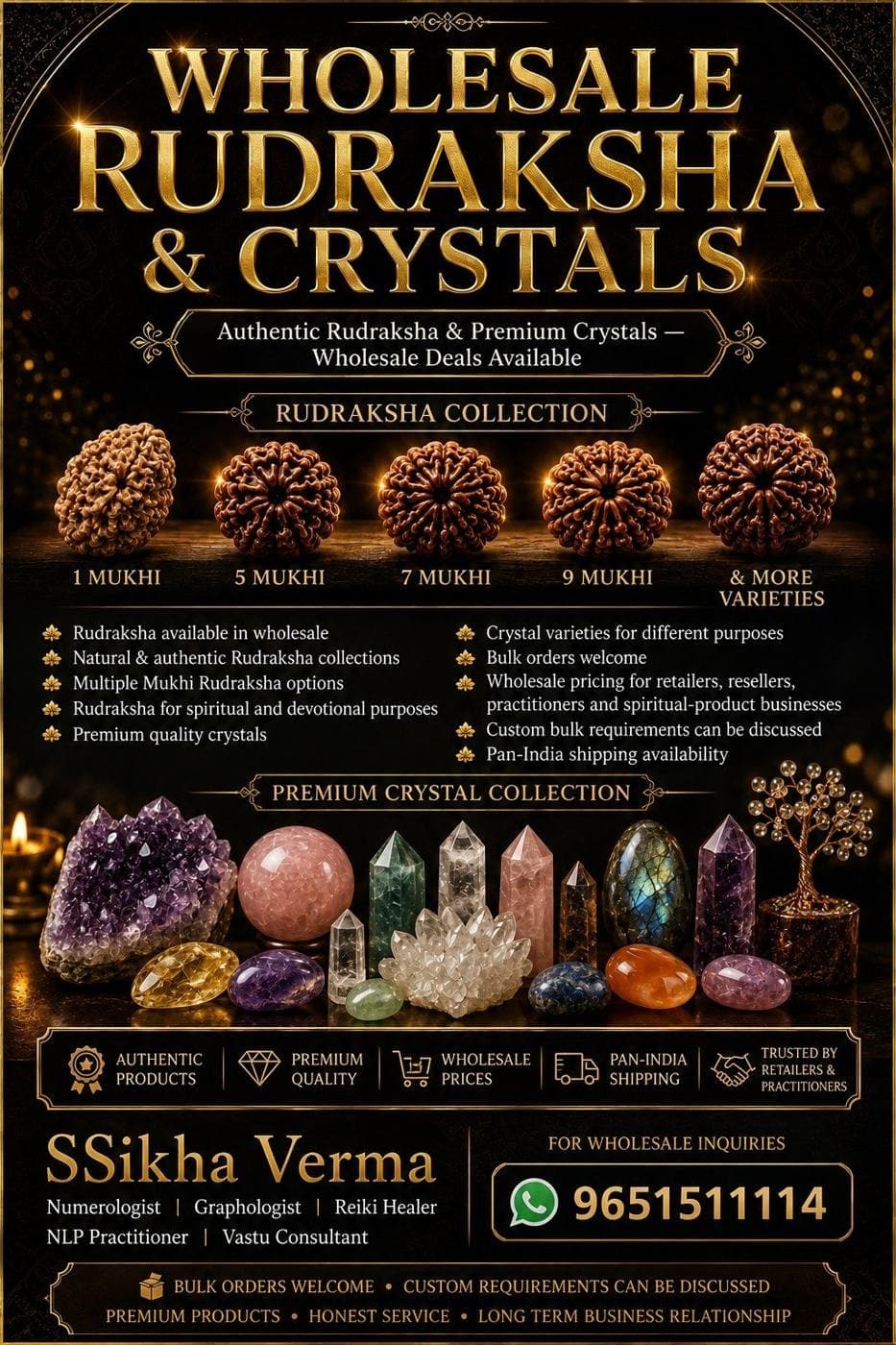 Wholesale Rudraksha and crystals — DivineMarg1