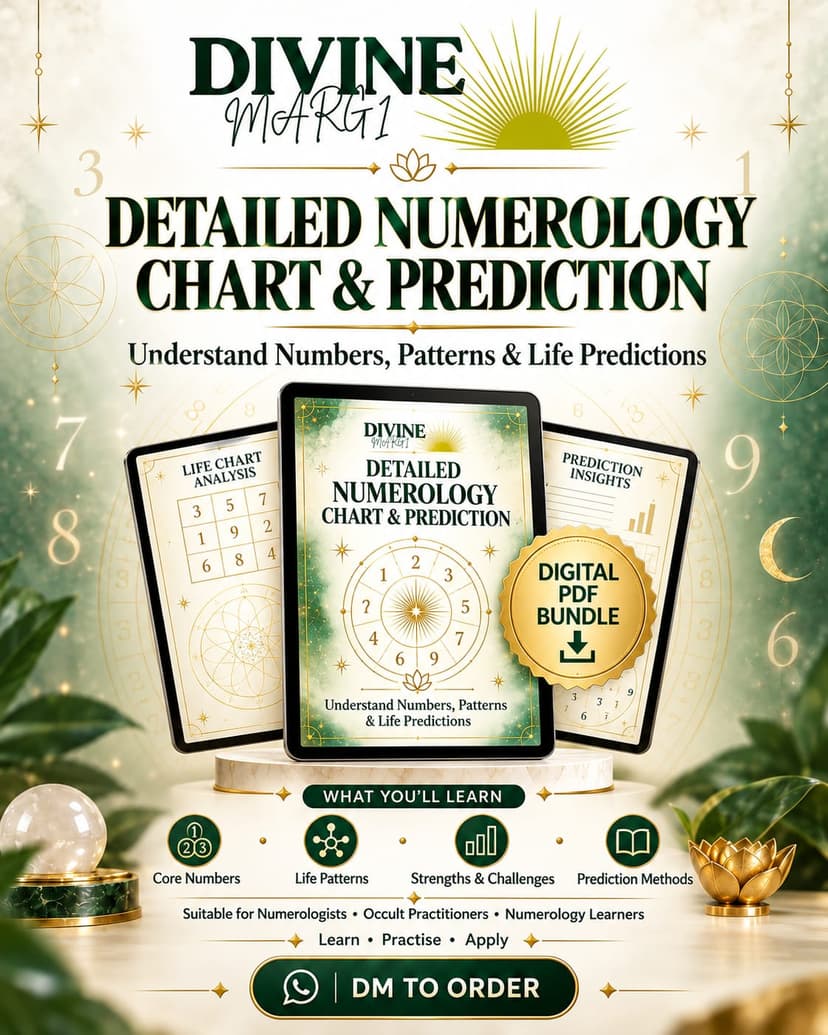 Detailed Chart & Prediction PDF of Numerology
